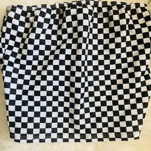 Checkered tube top